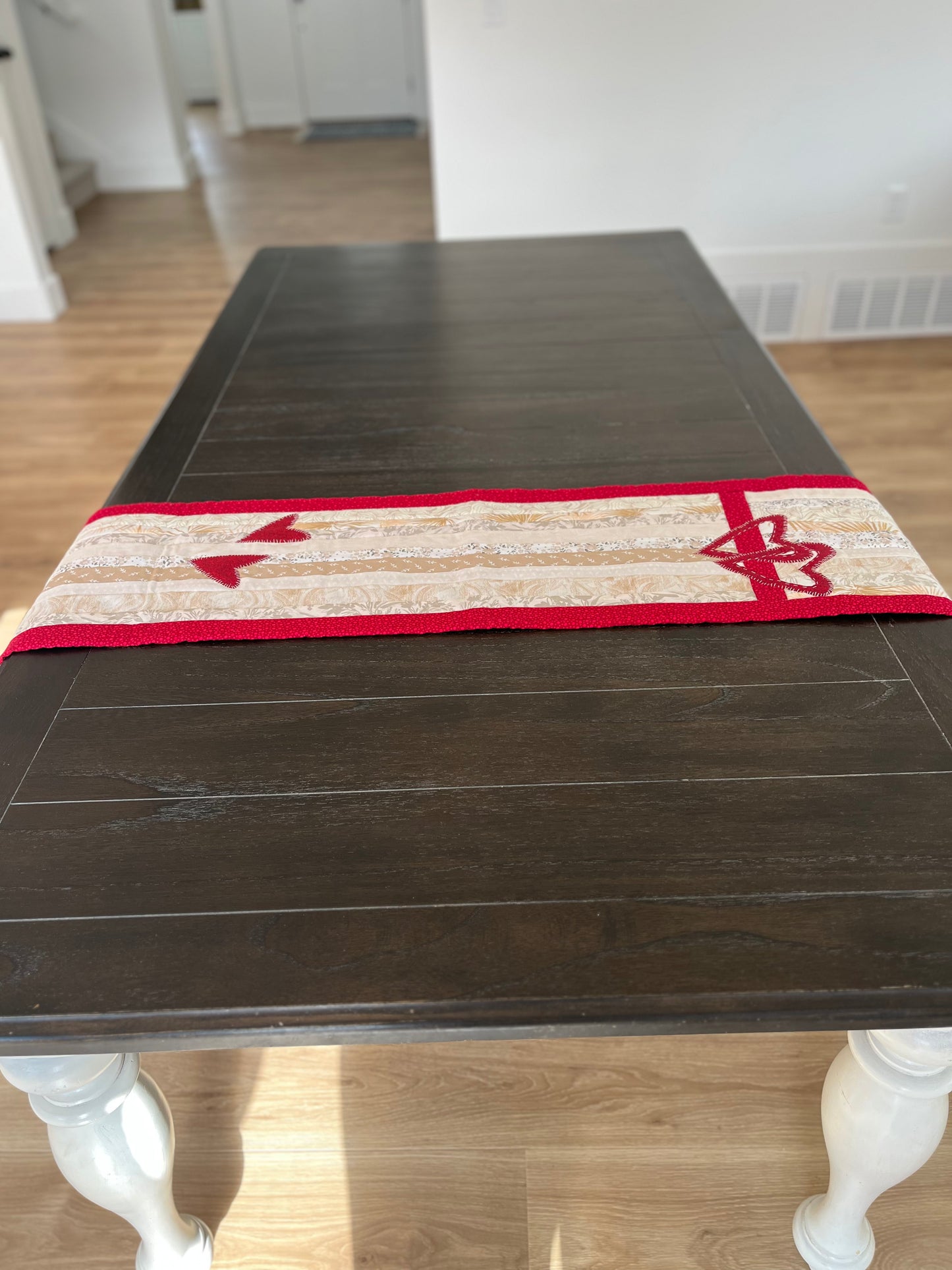 Crimson Romance Table Runner