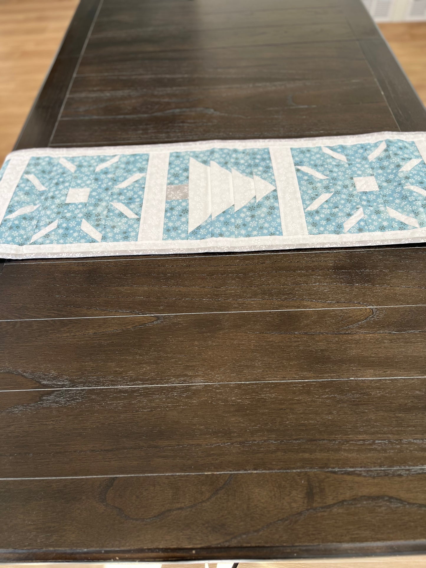 Frosted Blue Table Runners