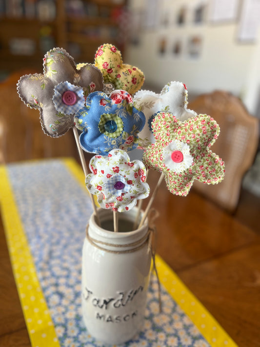 Flower Patch Fabric Flowers
