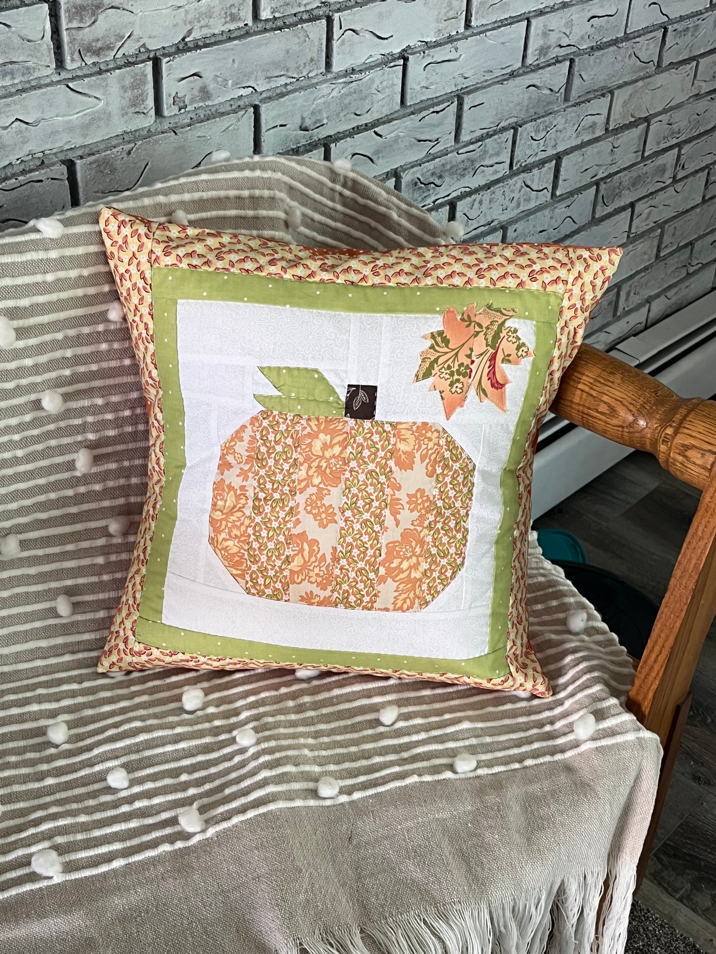 Fall Pillow Cover (Floral Version)