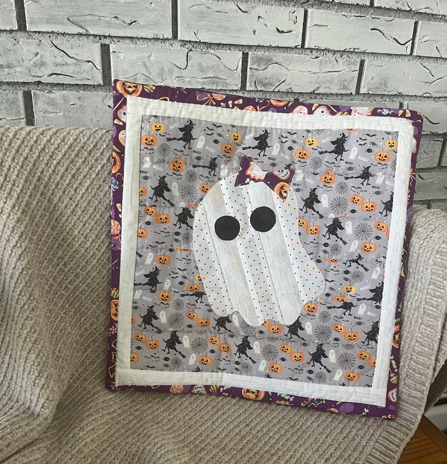 Halloween Pillow Covers (Polka Dot Ghost)