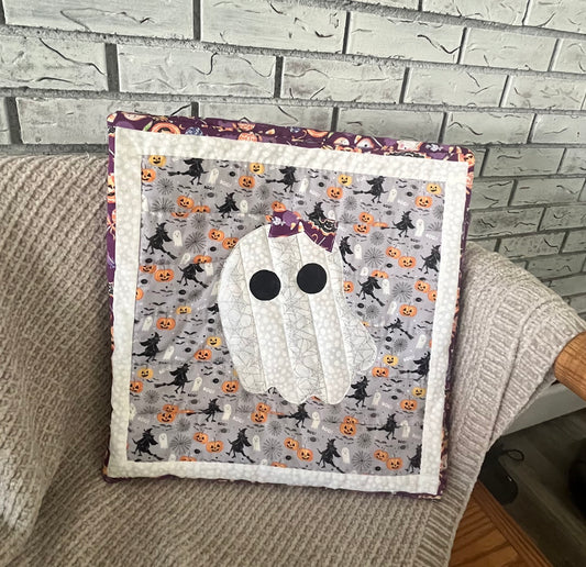 Halloween Pillow Covers (Spider Web Ghost)