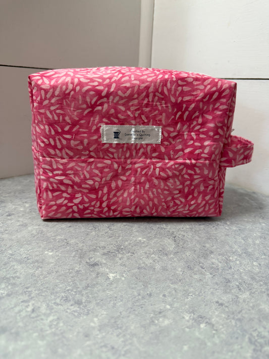 Makeup and Travel Bag-Dark-pink
