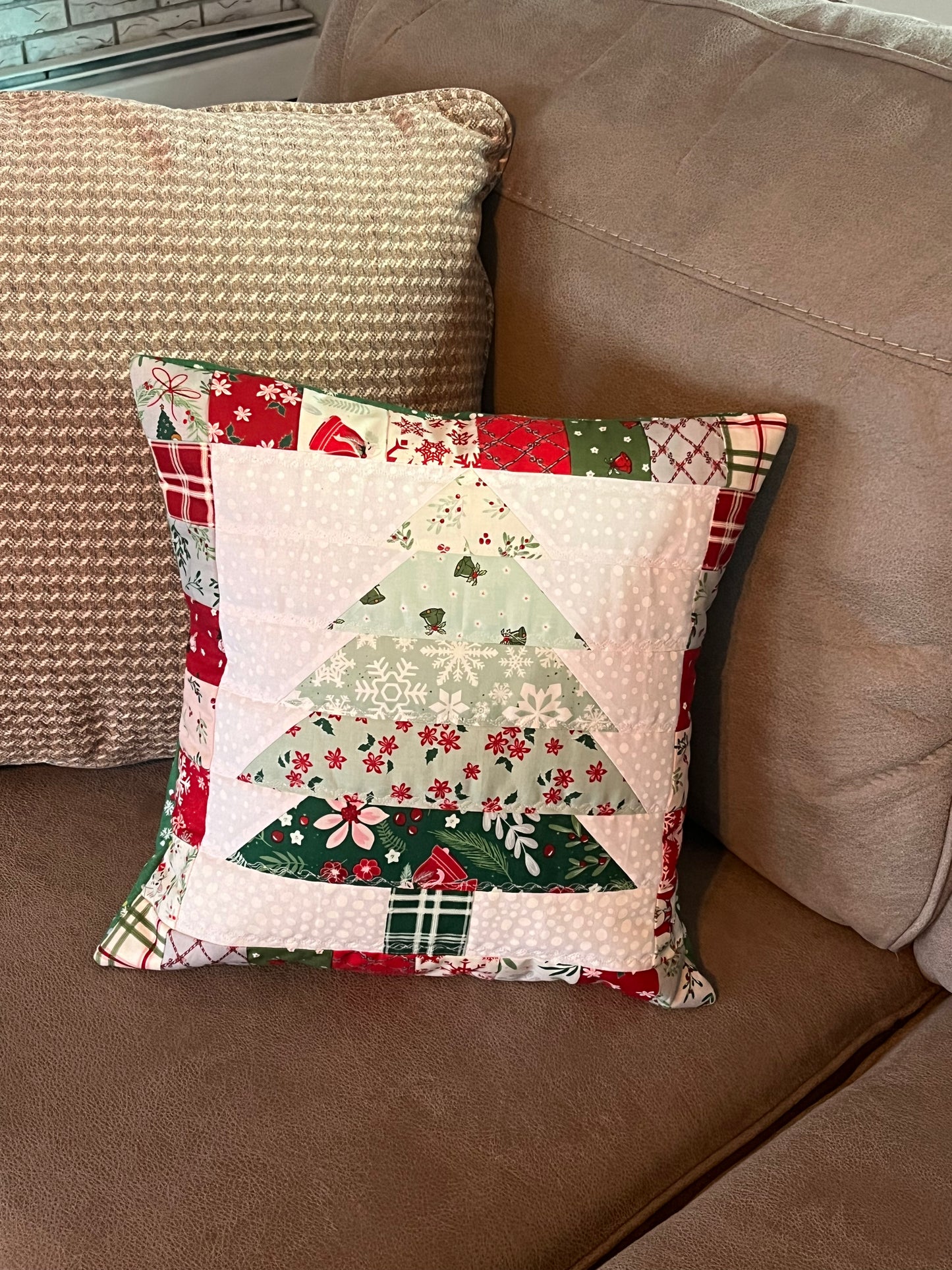 Mistletoe and Holly Pillow Covers